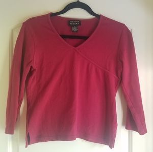 Dark mauve colored top